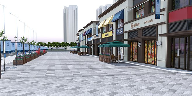 沿街商铺包装 地产